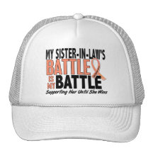 My Battle Too Sister-In-Law Uterine Cancer Trucker Hats