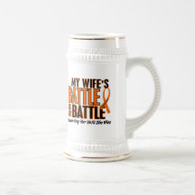 My Battle Too Wife Leukemia Mugs