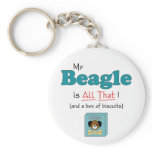 My Beagle is All That! Keychain