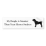 My Beagle is Smarter Than Your Honor Student Bumper Stickers