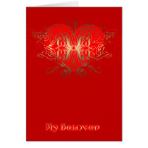 gold, golden, swirl, decorated, engraved, engraving, love, beloved, passion, feelings, infatuation, relation, relationship, Card with custom graphic design