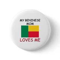 My Beninese Mom Loves Me Button