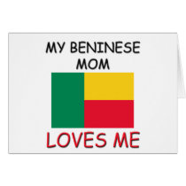 My Beninese Mom Loves Me Greeting Card