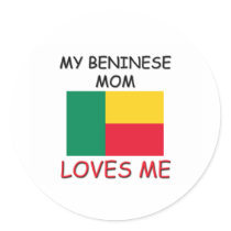 My Beninese Mom Loves Me Stickers