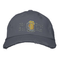 My Best Bar Hat embroidered hats