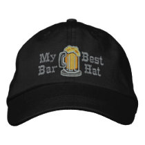My Best Bar Hat Embroidered Baseball Cap