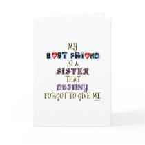 MY BEST FRIEND CARDS