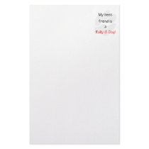 My Best Friend is a Rally-O Dog Customized Stationery