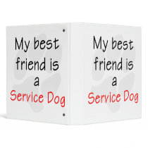 My Best Friend is a Service Dog Binders