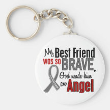 My Best Friend Is An Angel 1 Brain Cancer Key Chain