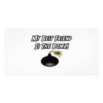 My Best Friend Is The Bomb Photo Card Template