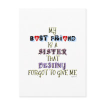 MY BEST FRIEND postcards