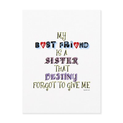 MY BEST FRIEND POST CARDS by chrystynen