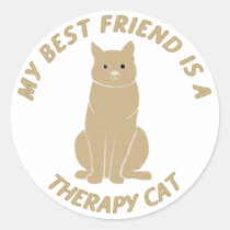 My Best Friend (Therapy Cat) stickers
