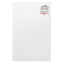 My Best Friends is a Coursing Dog Custom Stationery