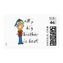My Big Brother is Best Tshirts and Gifts Stamp