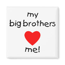 My Big Brothers Love Me Magnets