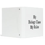 My Biology Class My Rules Vinyl Binder