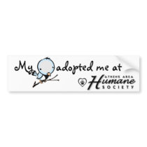 My bird adopted me bumper sticker 2