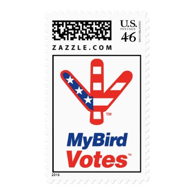 My Bird Votes USA Stamp by MyDogVotes