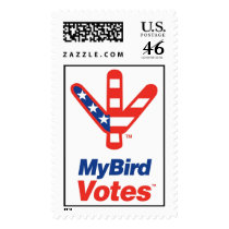My Bird Votes USA Stamp