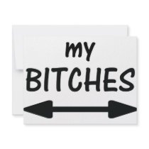 my bitches arrow icon announcement