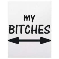 my bitches arrow icon letterhead template