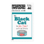My Black Cat is All That! Funny Kitty Stamps