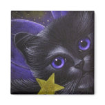 My Black Fairy Cat 1 Magnet