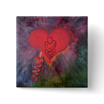 my bleeding heart Button by Kianmaartgallery