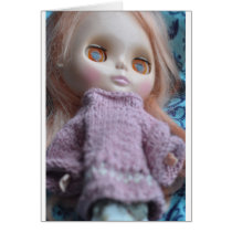 My Blythe Doll and sweater cards