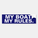 My Boat. My Rules - funny boating Bumper Sticker