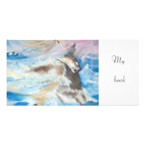 my book - bookmark photo card template
