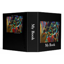 My Book- Colorful Giraffe 3 Ring Binder
