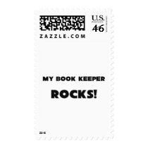 MY Book Keeper ROCKS! Postage Stamps