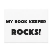 MY Book Keeper ROCKS! postcards