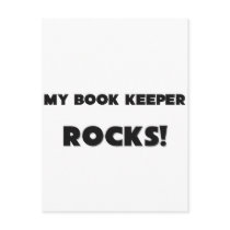 MY Book Keeper ROCKS! postcards