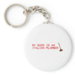 My Boss Is An Italian Plumber - Mario Video Game Keychains