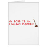My Boss Is An Italian Plumber - Video Game Cards