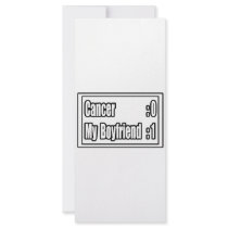 My Boyfriend Beat Cancer (Scoreboard) Rack Card Design