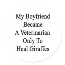 My Boyfriend Became A Veterinarian Only To Heal Gi Sticker