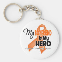 My Boyfriend is My Hero - Leukemia Keychain