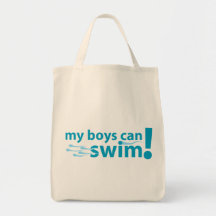 My Boys Can Swim! Canvas Bags