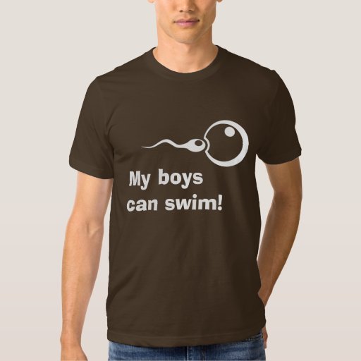 My boys can swim!! Cool dad to be shirt