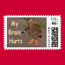 My Brain Hurts stamps