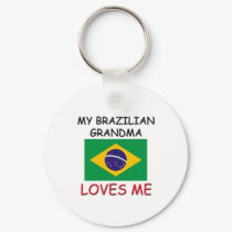 My Brazilian Grandma Loves Me keychains by flagshirt My Brazilian Grandma Loves Me keychains