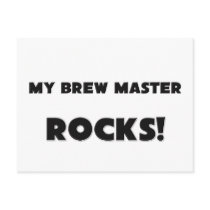 MY Brew Master ROCKS! postcards
