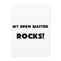 MY Brew Master ROCKS! postcards