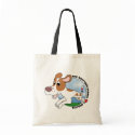 My Brittany Spaniel Loves Agility Tote Bag by MenagerieMayhem My Brittany Spaniel Loves Agility Tote Bag