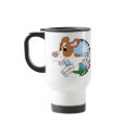 My Brittany Spaniel Loves Agility Travel Mug by MenagerieMayhem My Brittany Spaniel Loves Agility Travel Mug